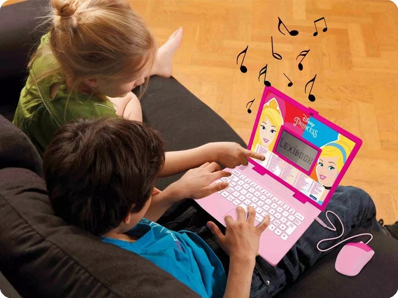 Lexibook LEXIBOOK Princes laptop edukacyjny – Interaktywna nauka dla dzieci