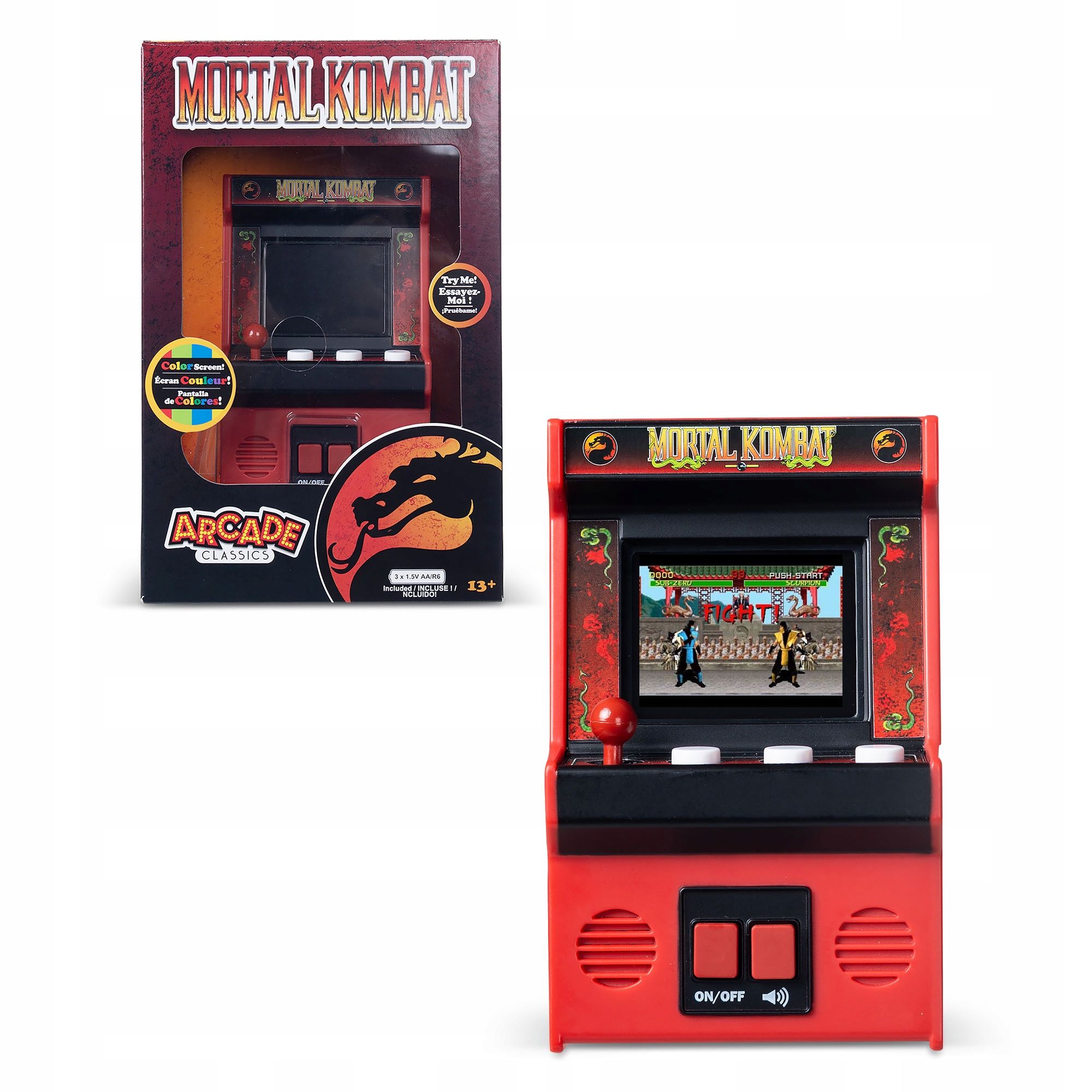Mini Automat Konsola Przenośna Gra Retro Mortal Kombat Arcade Classics – Powrót do lat 90.