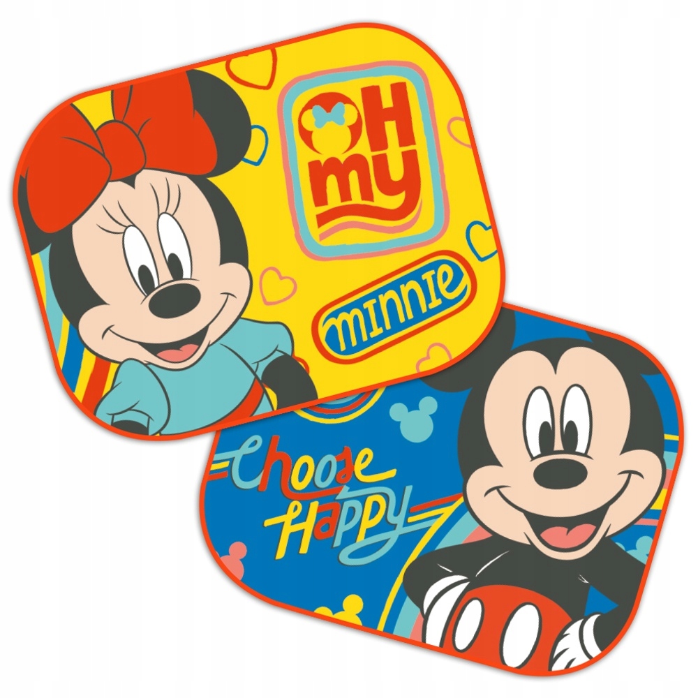 Zasłonki przeciwsłoneczne samochodowe Disney Minnie & Mickey – Styl i ochrona w podróży