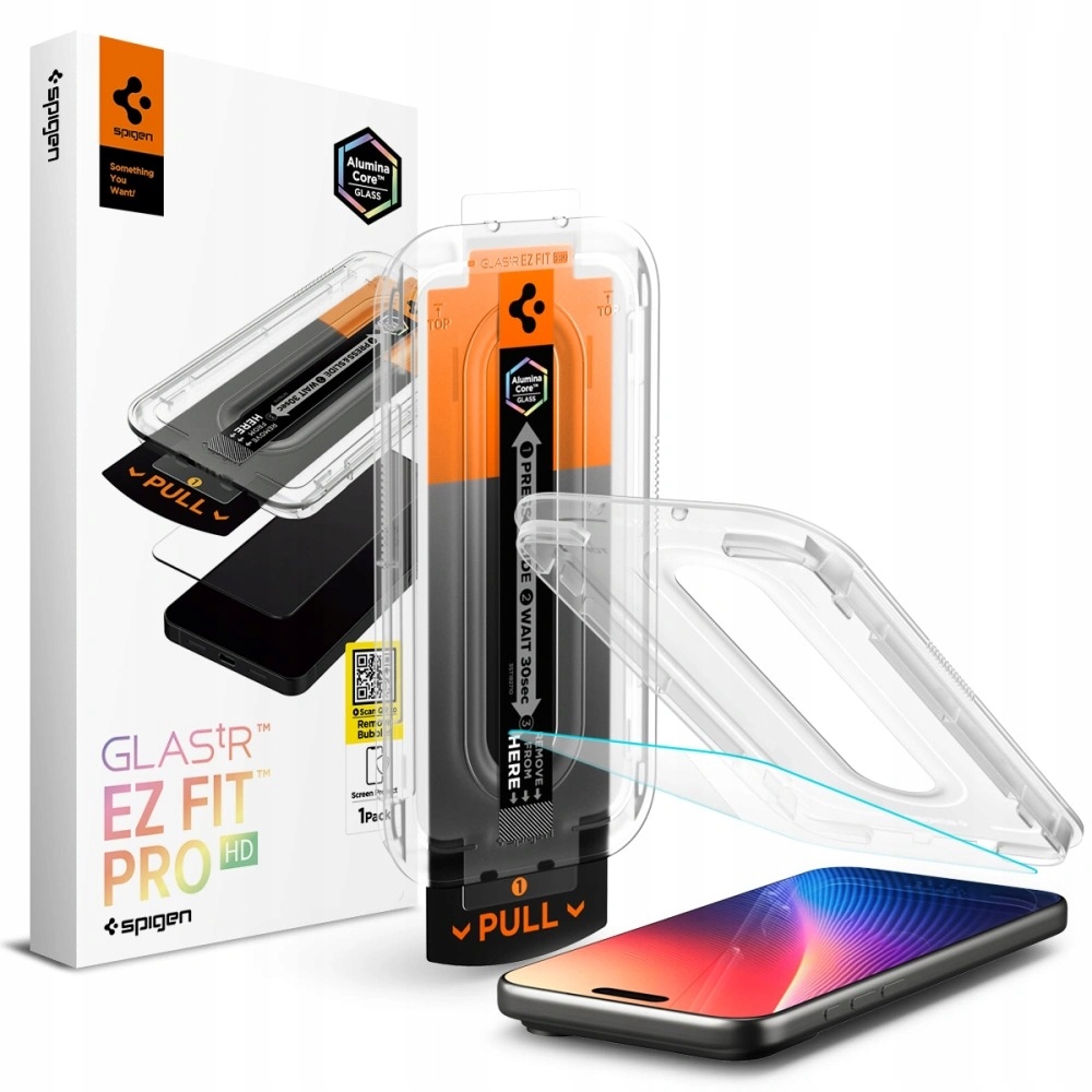 Spigen Glass tR EZ Fit Pro HD – Doskonała ochrona ekranu dla iPhone 16 Pro / 17 / 17 Pro