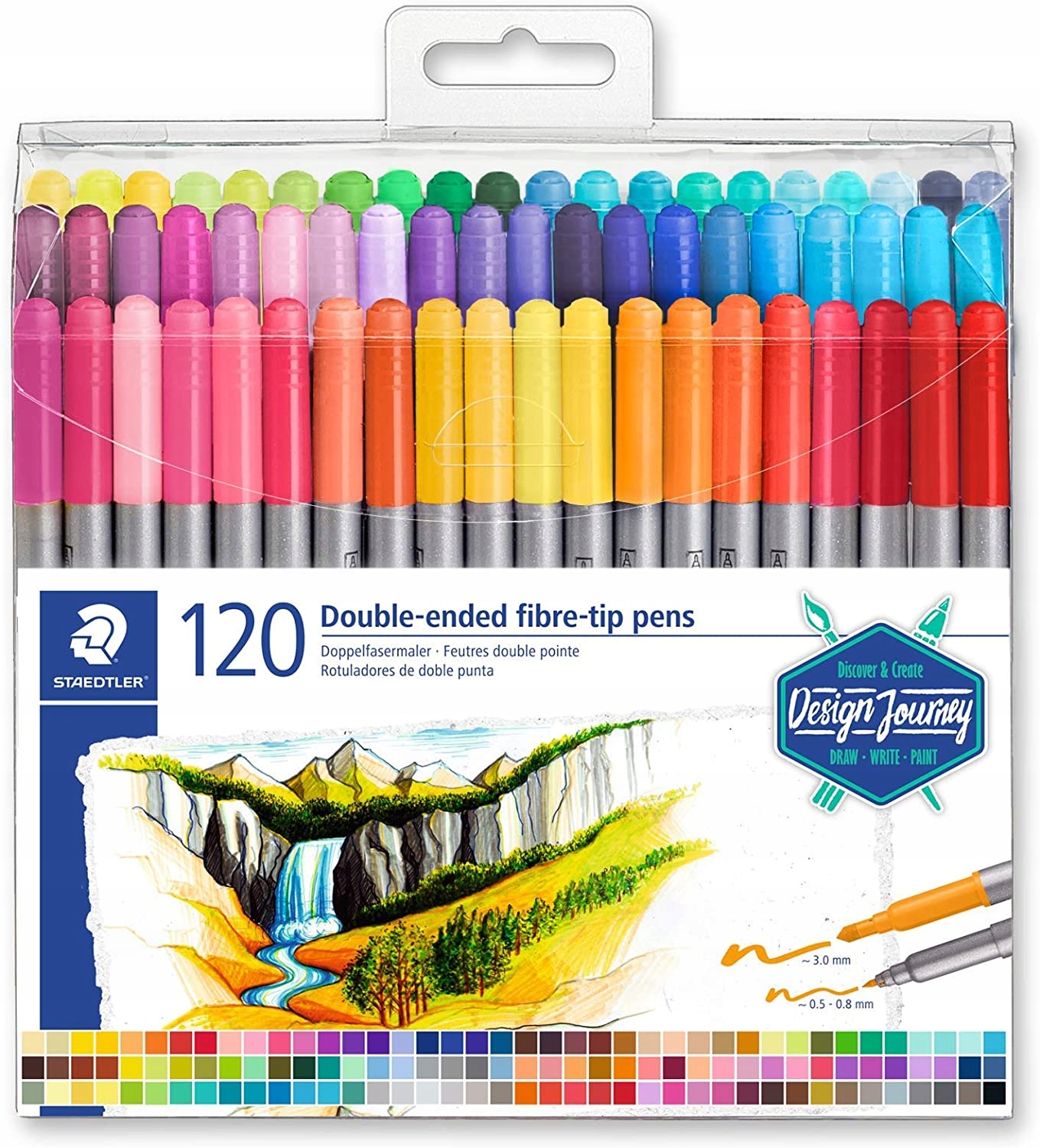 Staedtler 3200 – Kolorowe flamastry dla kreatywnych dzieci