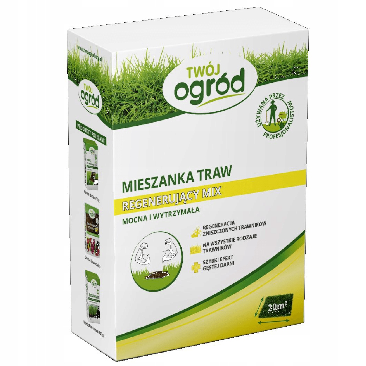 Nasiona trawy Twój Ogród Trawa Regenerujący Mix E+ 0.5 kg – Idealne do regeneracji trawnika