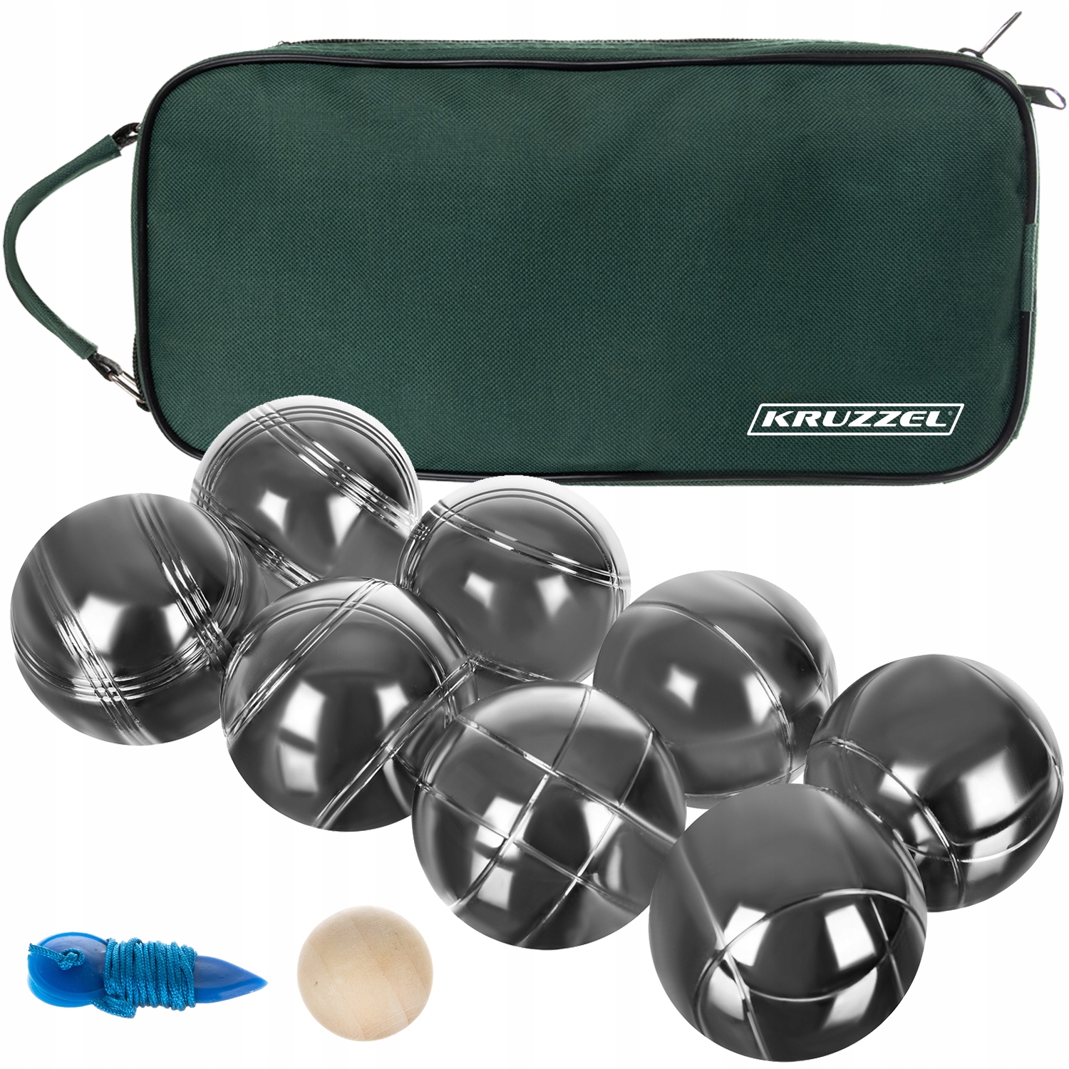 Kule do boules 8 kul + pokrowiec – Idealna gra na świeżym powietrzu