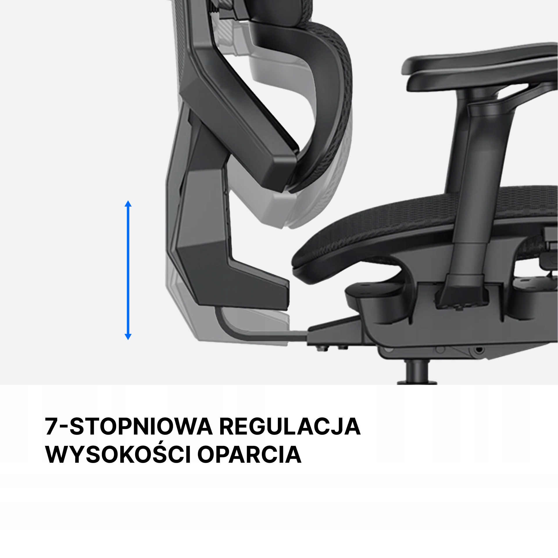Zagłówek 3D z regulacją wysokości i kąta