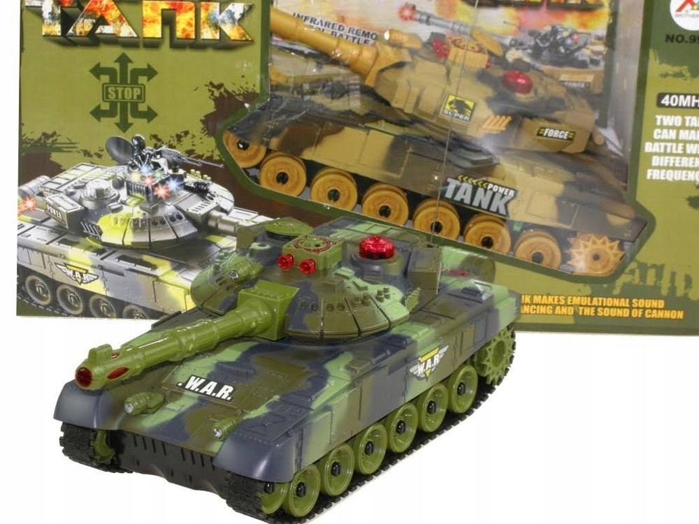 LeanToys Duży Czołg Zdalnie Sterowany Wojskowy RC 360 Stopni – Idealna zabawa dla małych żołnierzy