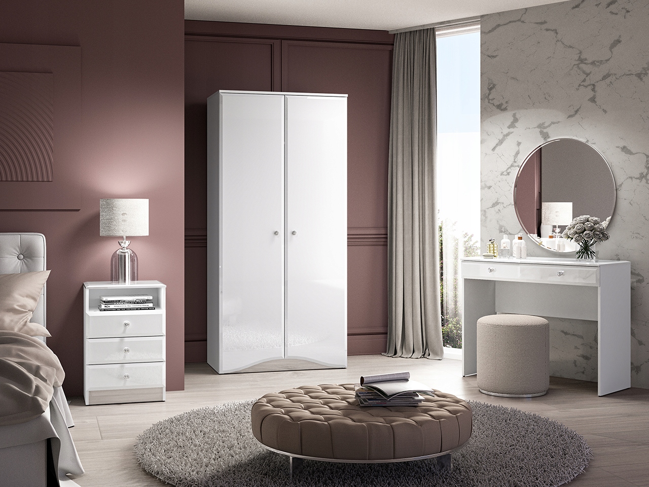 Szafa BLANC 08 2D – Elegancja i funkcjonalność w Twoim wnętrzu
