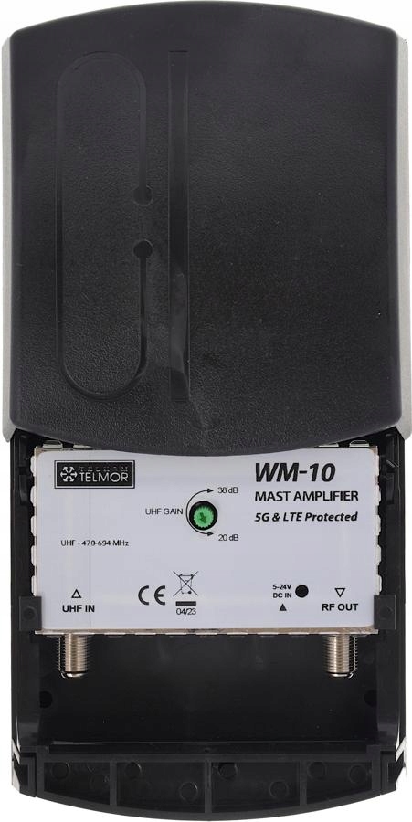 Wzmacniacz masztowy WM-10 UHF DVB-T2 5G PROTECTED Telkom Telmor – Idealne rozwiązanie dla cyfrowych sygnałów TV