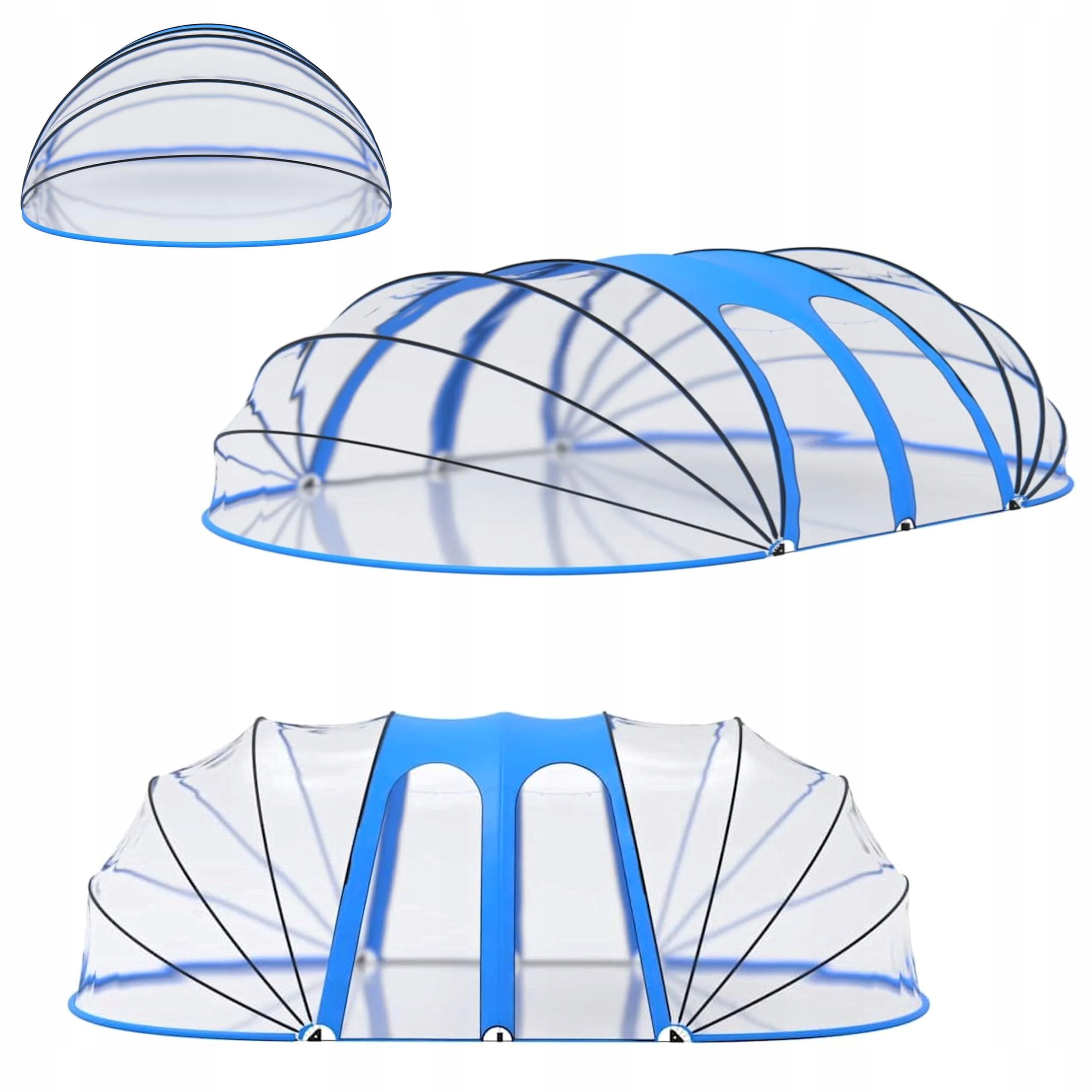 Kopuła basenowa Coil 530x410x205 cm – Idealna ochrona dla Twojego basenu