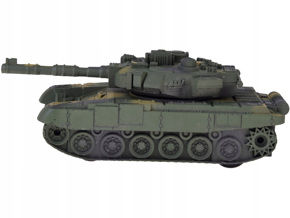 Realistyczny model czołgu w leśnym kamuflażu