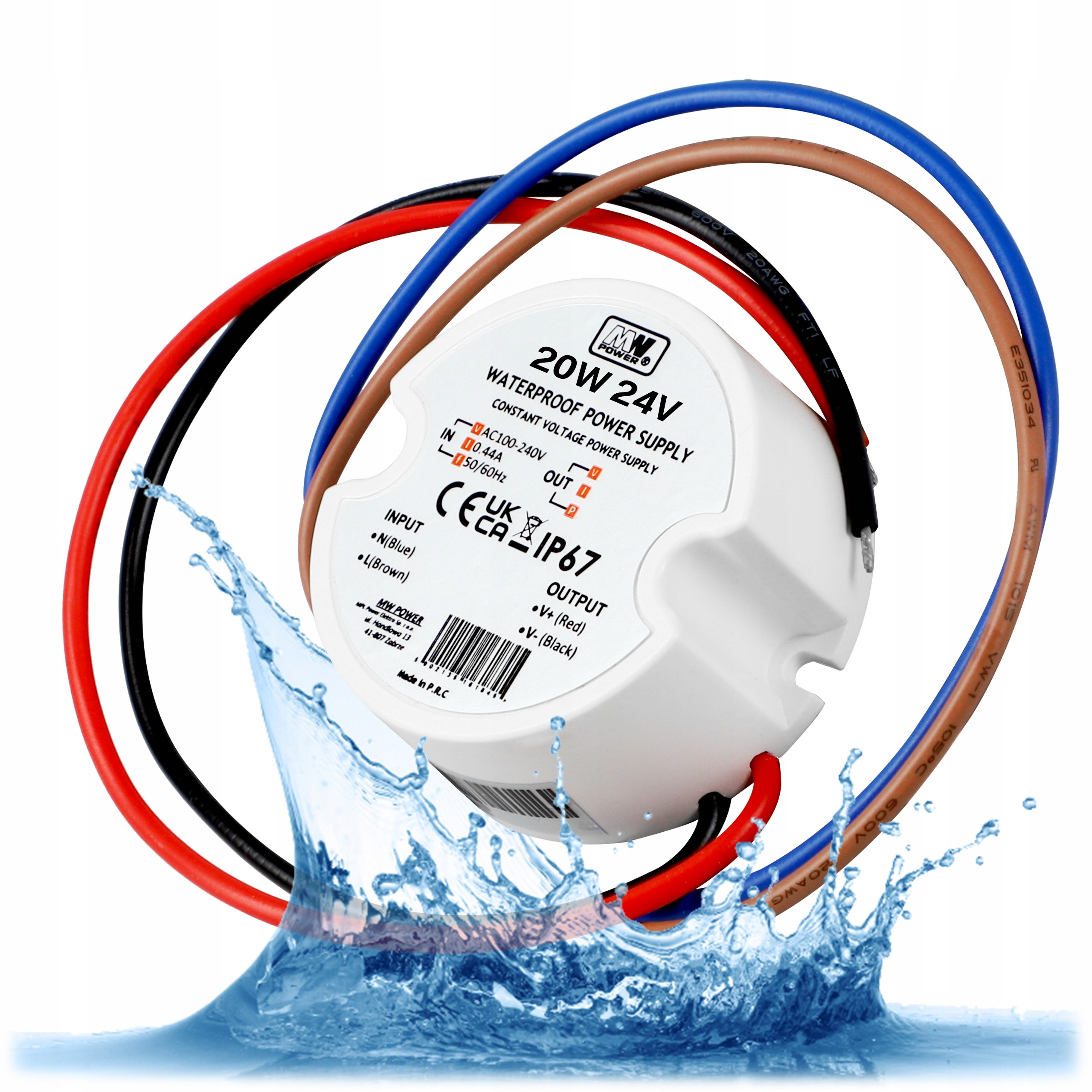 Zasilacz Impulsowy 24V/0.83A-TP-V2 MW Power – Niezawodne źródło zasilania dla Twoich urządzeń