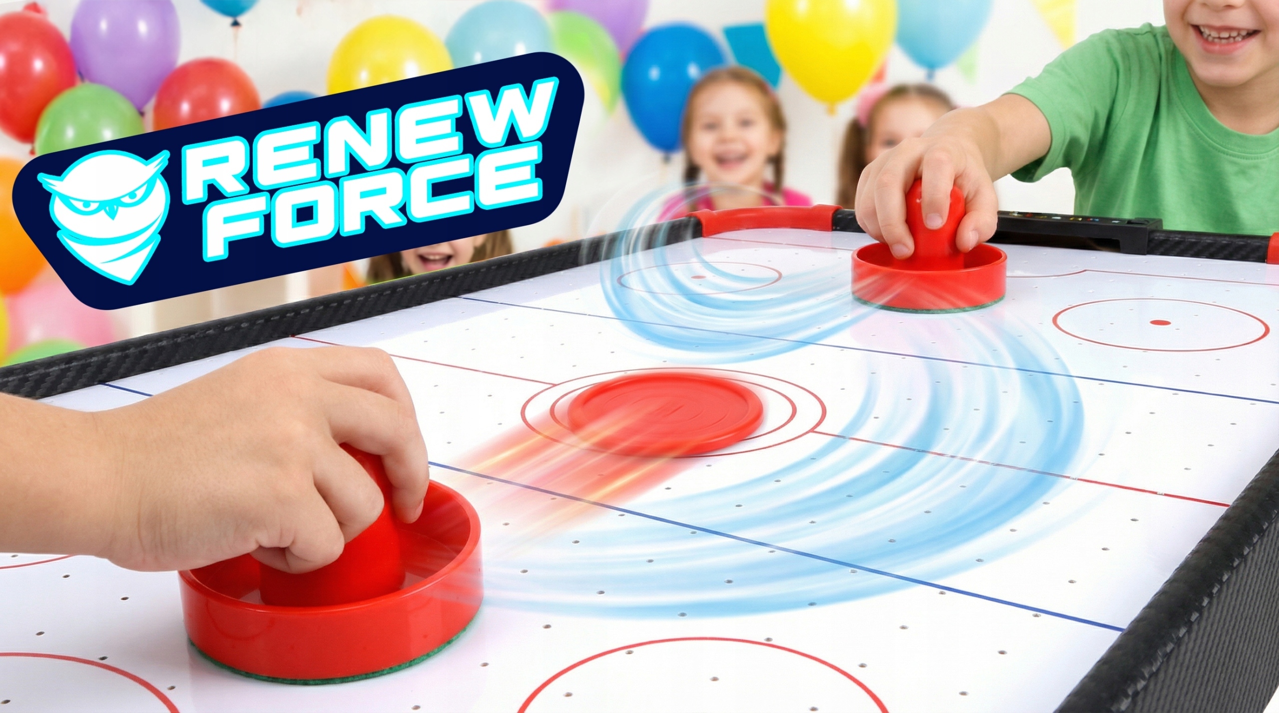 CYMBERGAJ STÓŁ do GRY AIR HOCKEY POWIETRZNY HOKEJ DLA DZIECI – Idealna zabawa dla całej rodziny