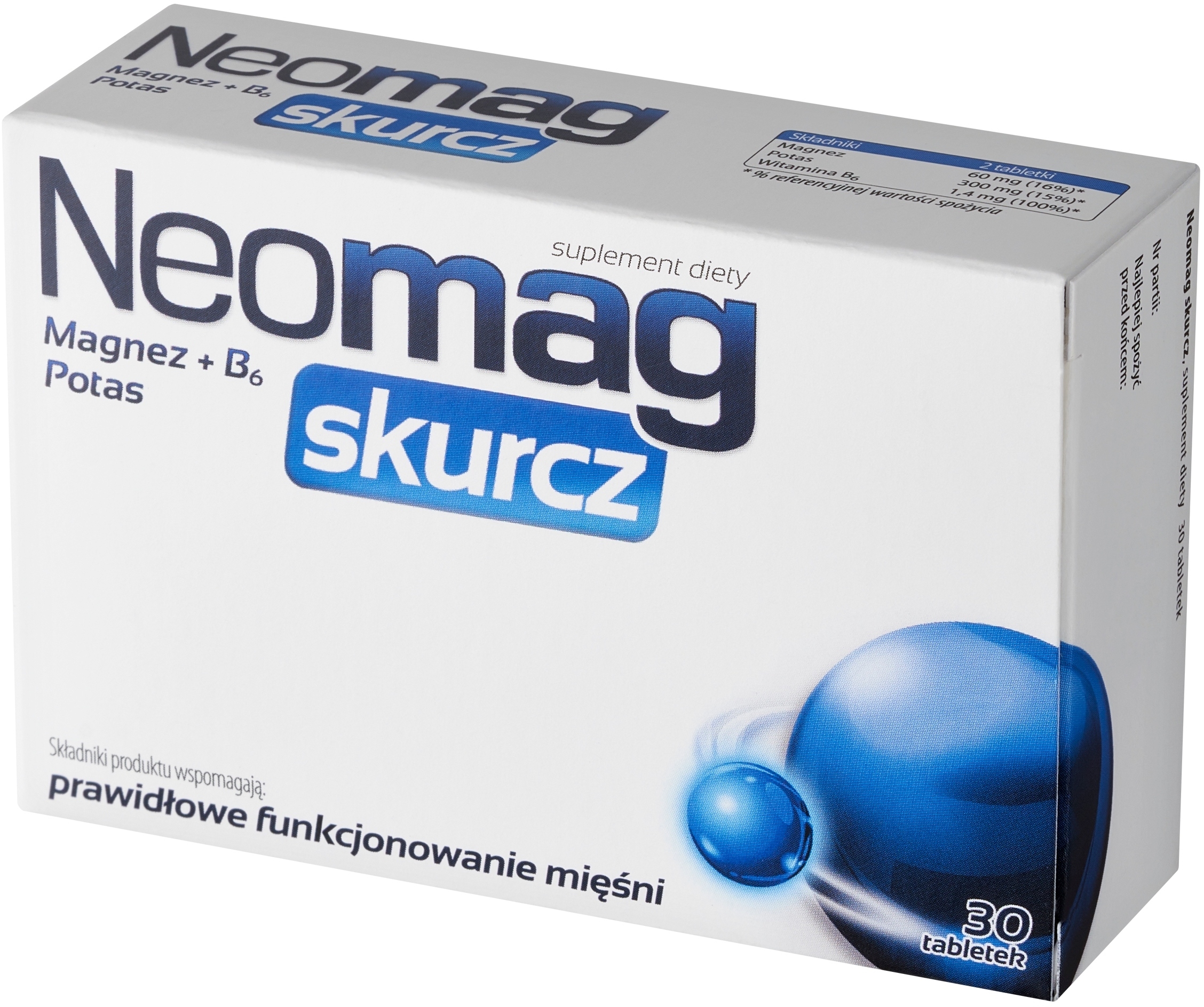 Kluczowe składniki: Magnez, Witamina B6 i Potas