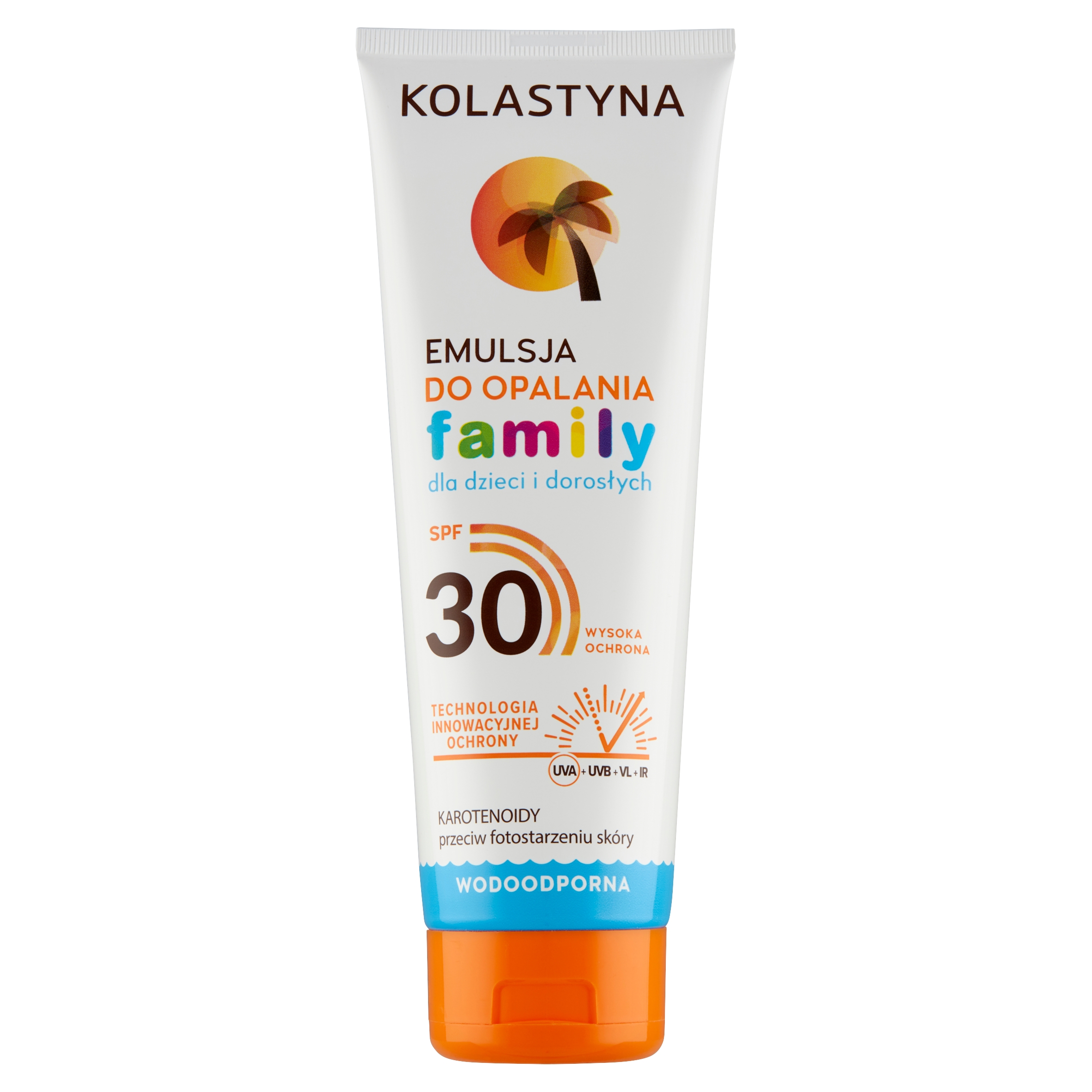 KOLASTYNA Emulsja do opalania Dla Rodziny - SPF30 250ml – Skuteczna ochrona przed słońcem