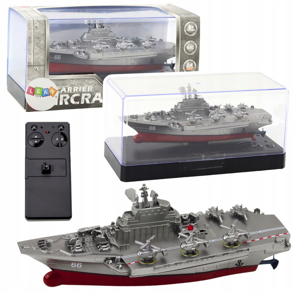 Statek Militarny Łódź Zdalnie Sterowana RC Srebrna 15cm – Emocjonująca zabawa na wodzie