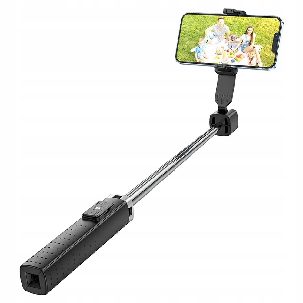 Monopod Hoco HOCO uchwyt selfie z pilotem bezprzewodowym fourpod K18 czarny – Idealny do selfie i fotografii
