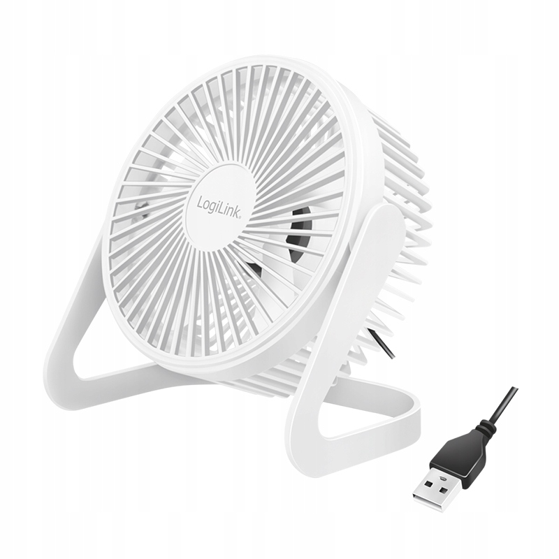 USB Wentylator Biurkowy 6'' Biały – Idealne Chłodzenie na Gorące Dni