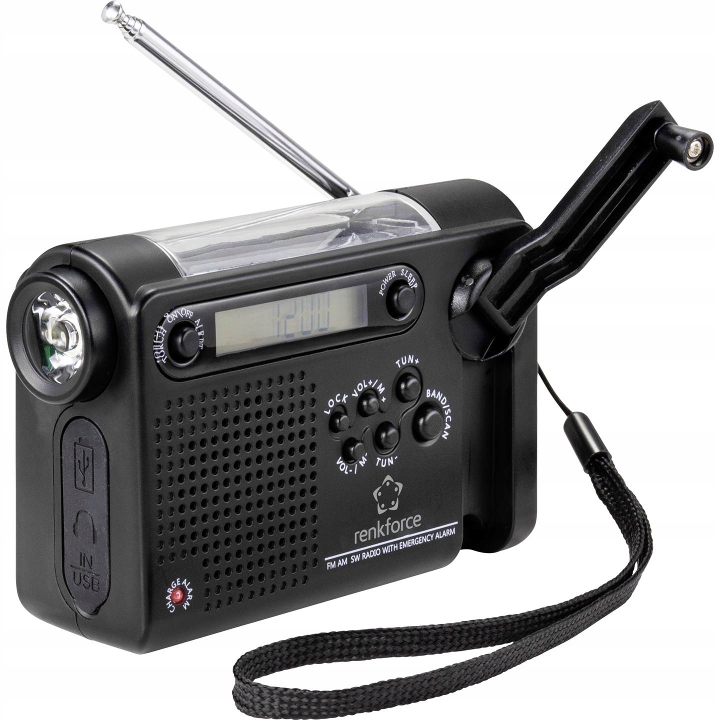 Radio budowlane Renkforce RF-CR-200 – Przenośne radio z funkcjami awaryjnymi