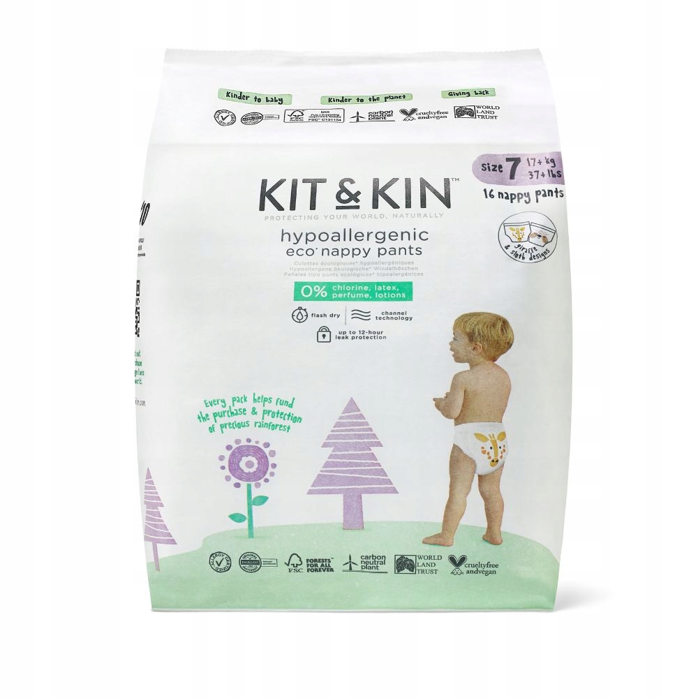 Kit and Kin Pieluchomajtki Nappy Pants 7 XXL – Komfort i bezpieczeństwo dla Twojego dziecka