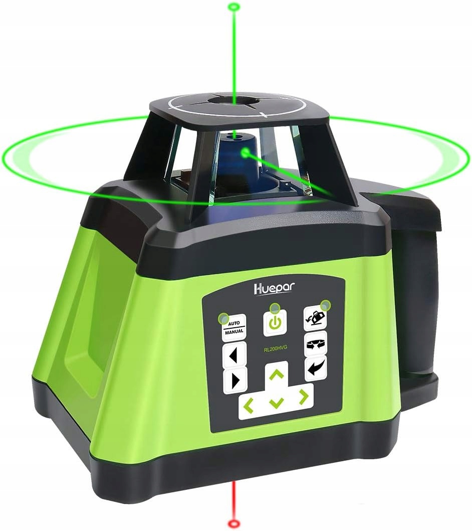 Huepar RL200HVG – Samopoziomujący laser rotacyjny 360° do precyzyjnych pomiarów