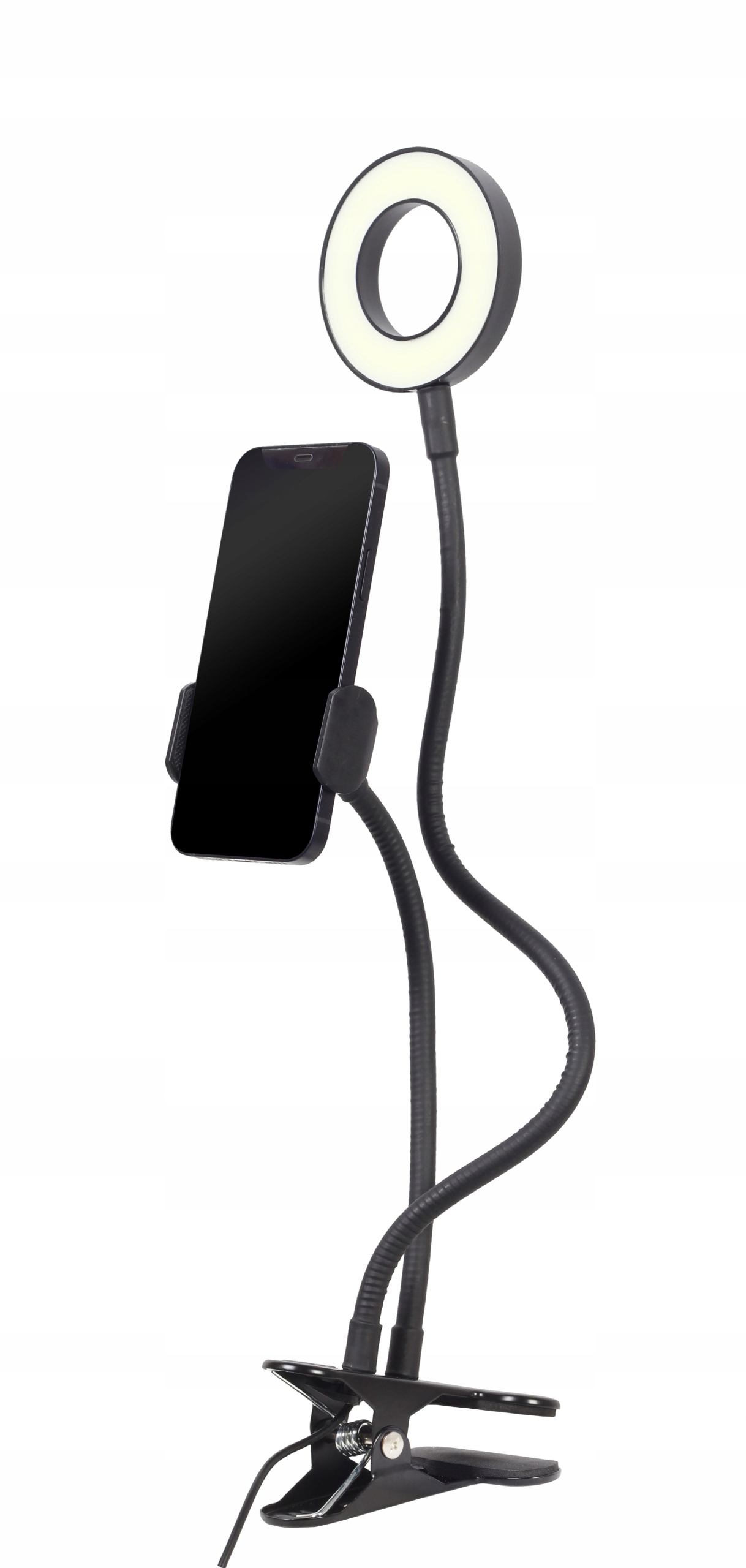 Lampa pierścieniowa Gembird DN-LED-RING4-PH-01 – Idealne do selfie i nagrywania