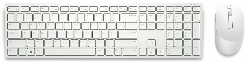DELL KM5221W – Bezprzewodowy zestaw klawiatury i myszki w kolorze białym