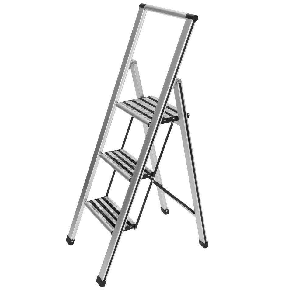 Wenko Aluminiowa drabina 3-stopniowa XXL – Niezastąpione narzędzie do prac domowych