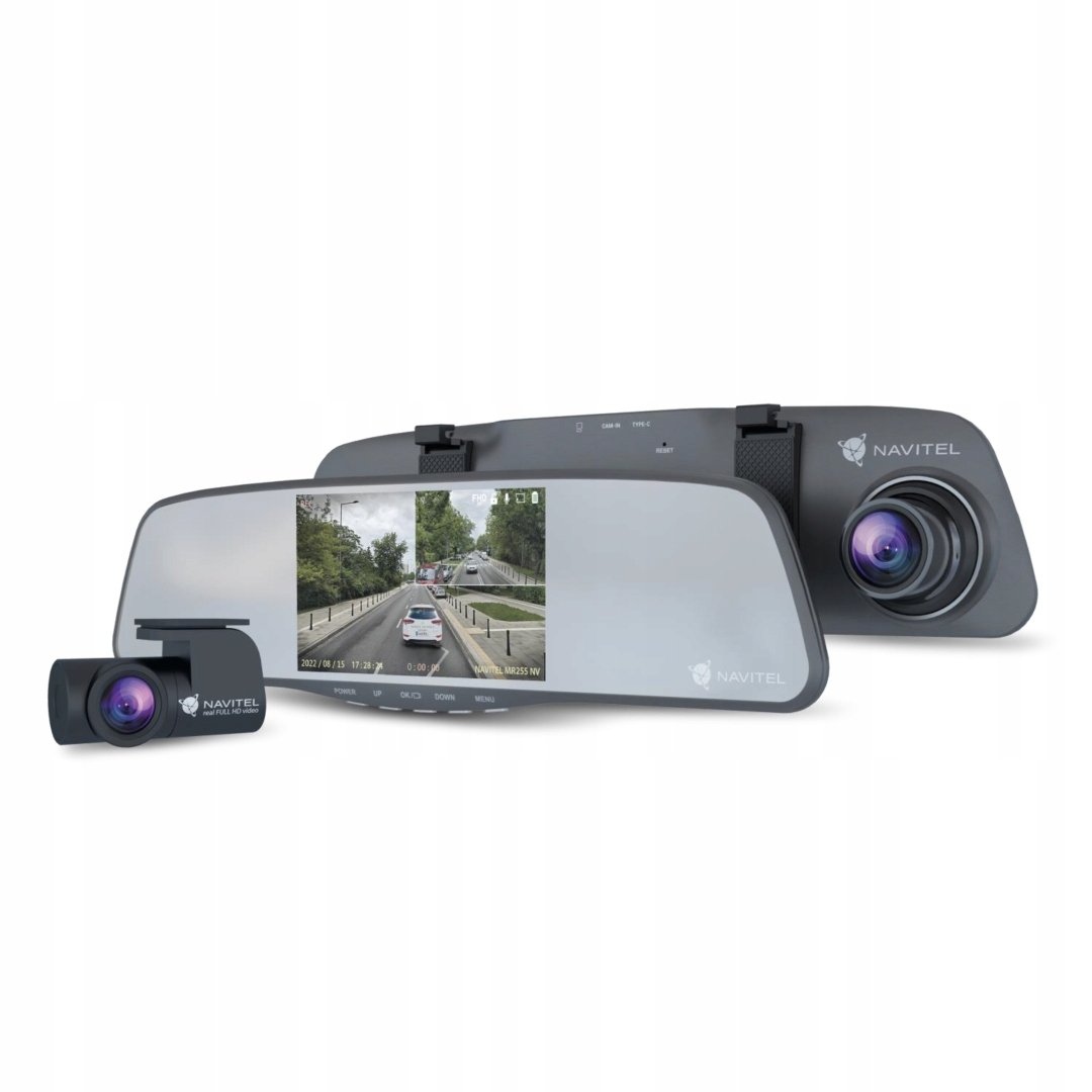 Wideorejestrator Navitel MR255 NV – Innowacyjne lusterko z funkcją nagrywania
