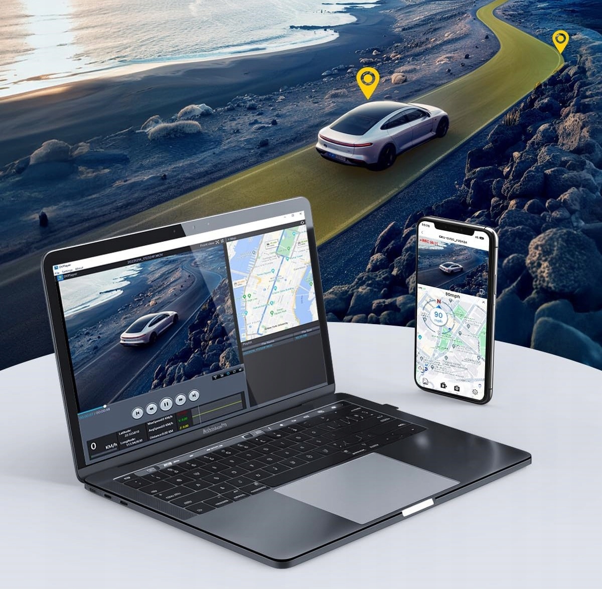 Funkcja GPS – śledzenie prędkości i lokalizacji