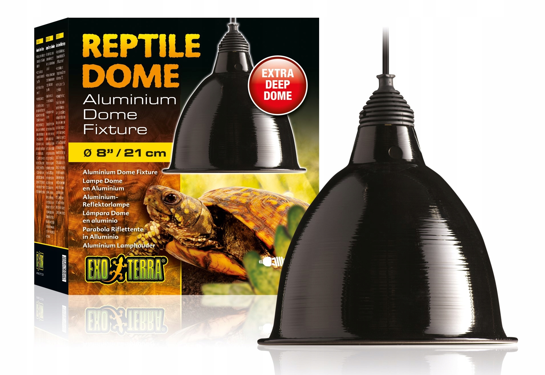 Reflektor aluminiowy Reptile Dome – Idealne oświetlenie dla gadów