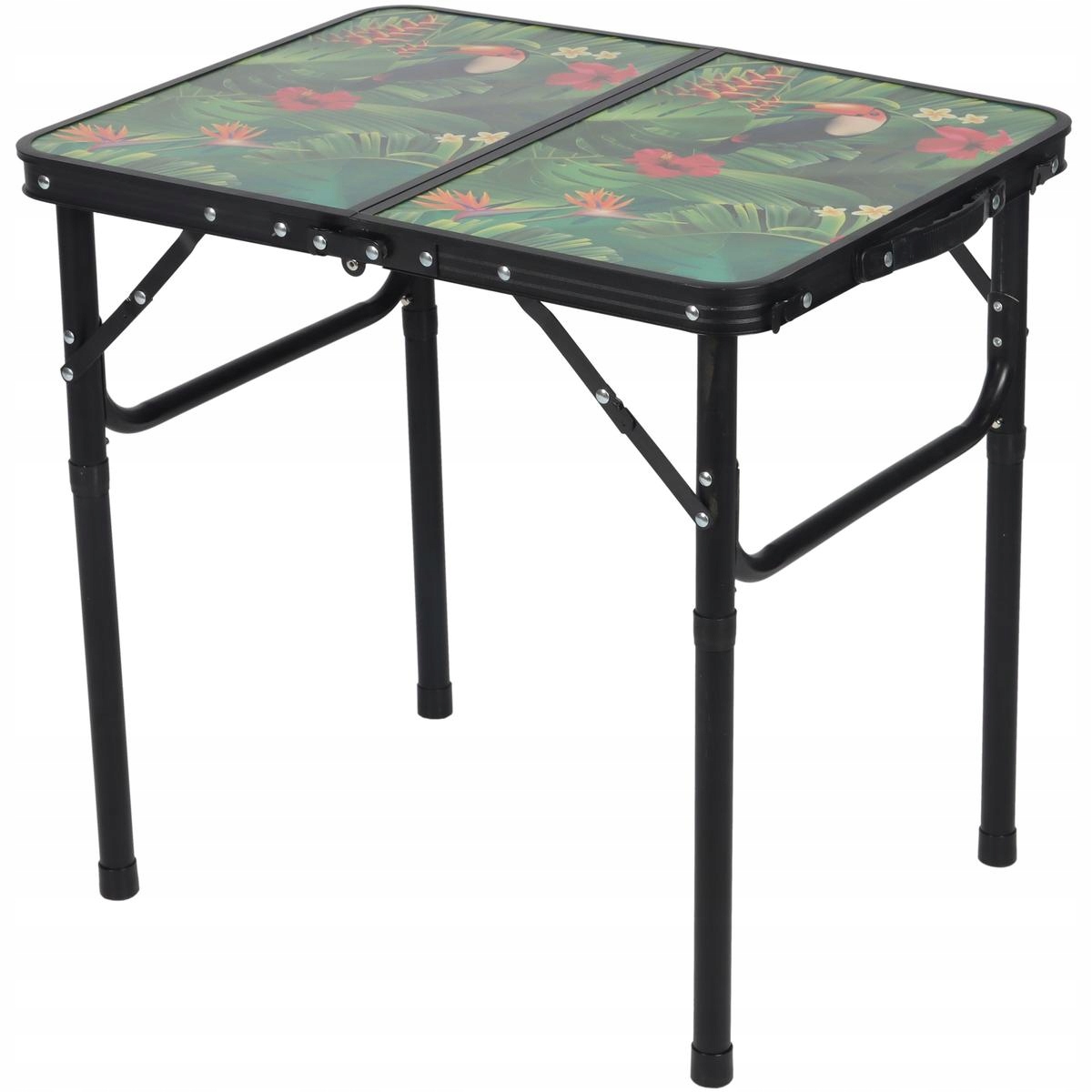 Stolik turystyczny składany kempingowy 60x45x25/56cm Flower – Idealny towarzysz na wyprawy