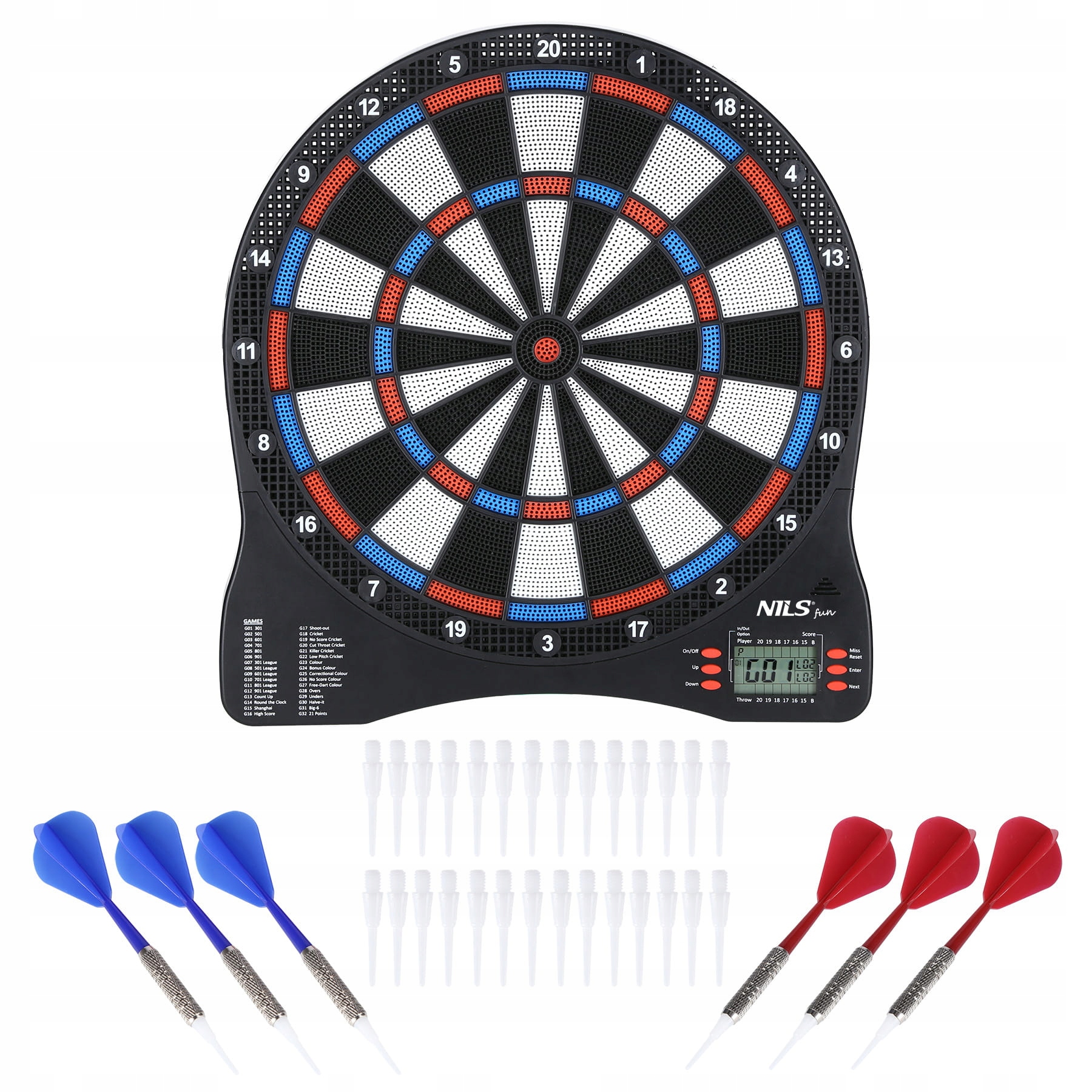 Dart elektroniczny NILS FUN TDE01 – Nowoczesna zabawa w tradycyjnym stylu
