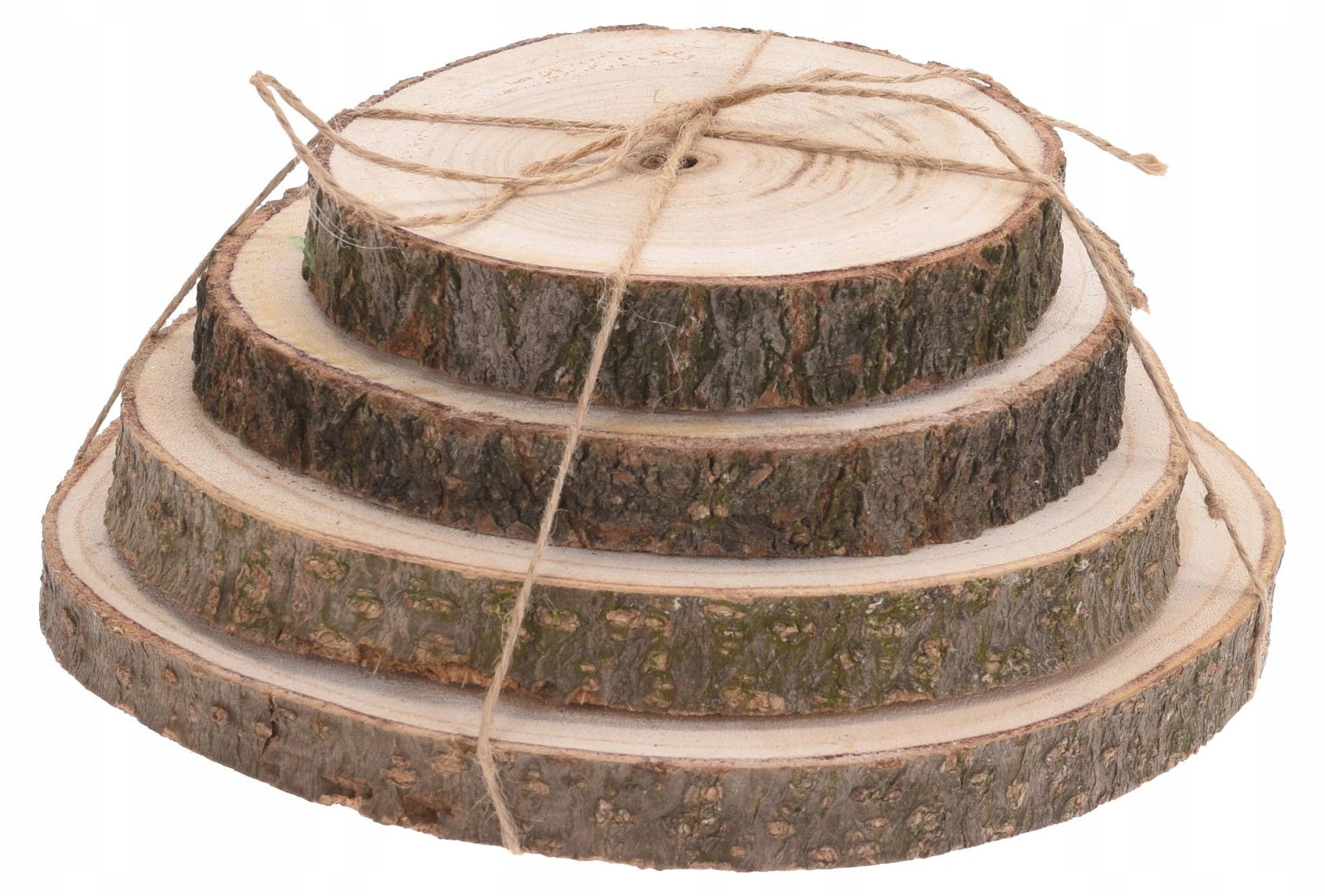 Home Styling Collection Drewniane podkładki pod talerze NATURAL – Elegancja i natura w Twoim domu