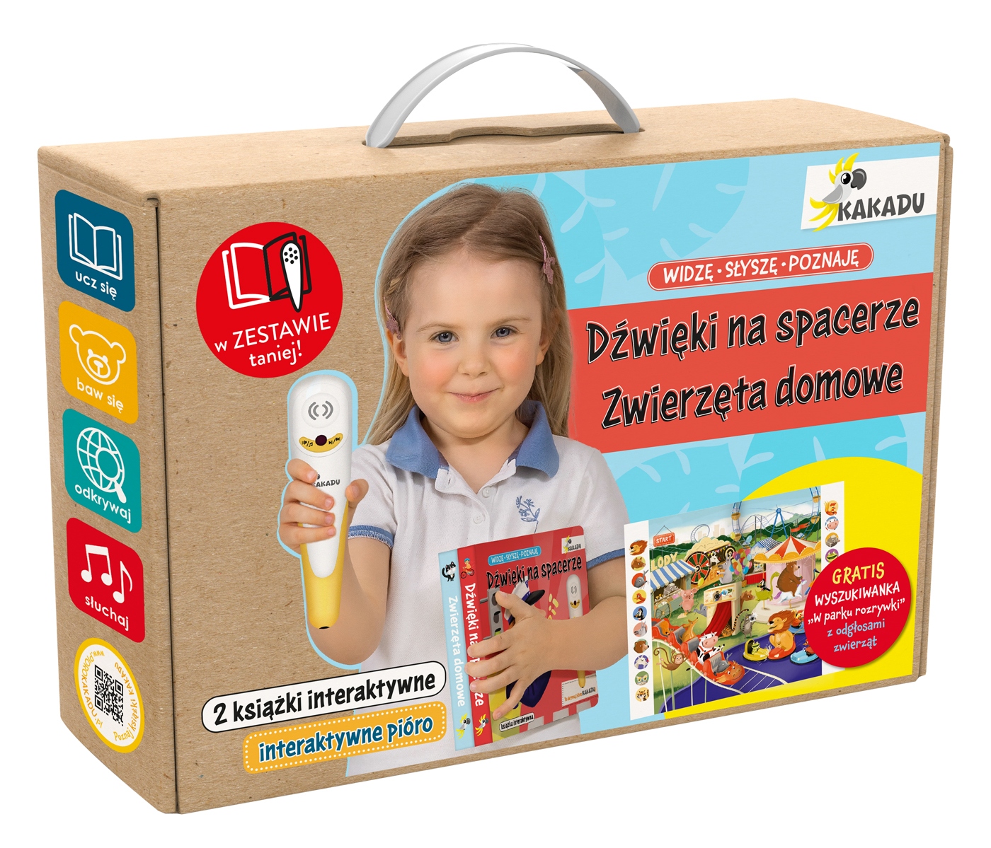 Mówiąca książka interaktywna Widzę, słyszę... – Odkryj świat dźwięków i zwierząt
