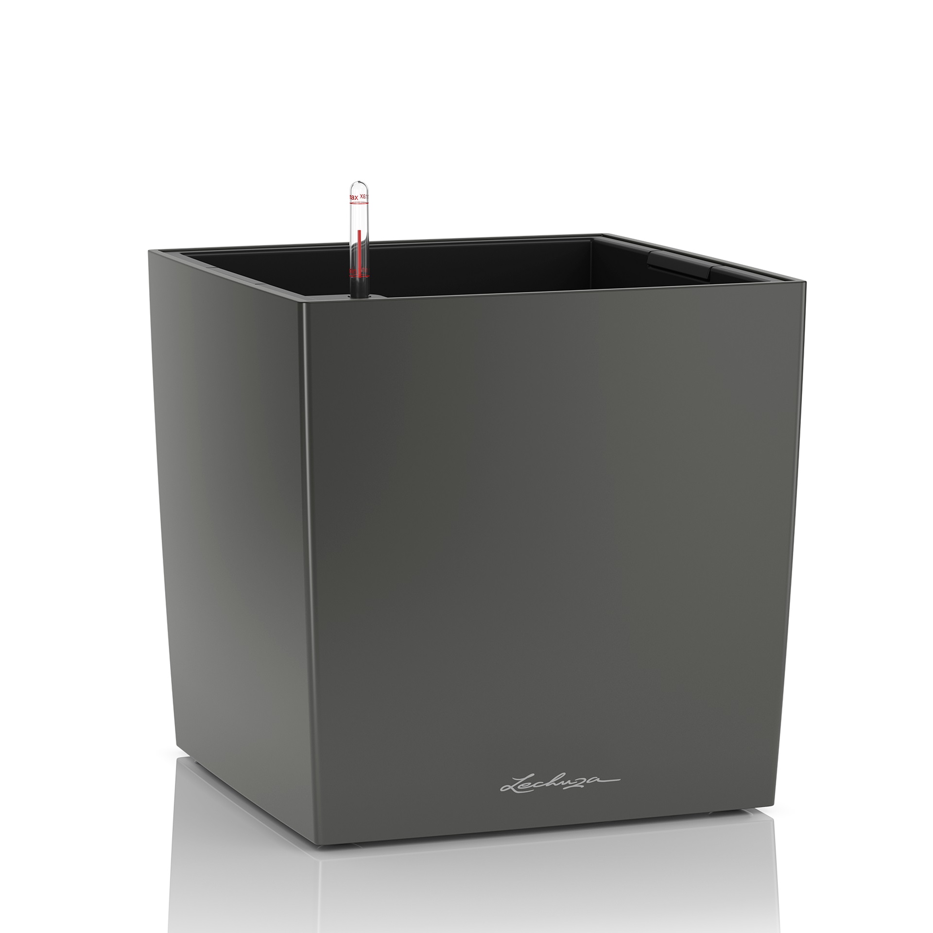 Donica Lechuza Cube Premium 50 Antracyt – Elegancja i funkcjonalność w Twoim ogrodzie