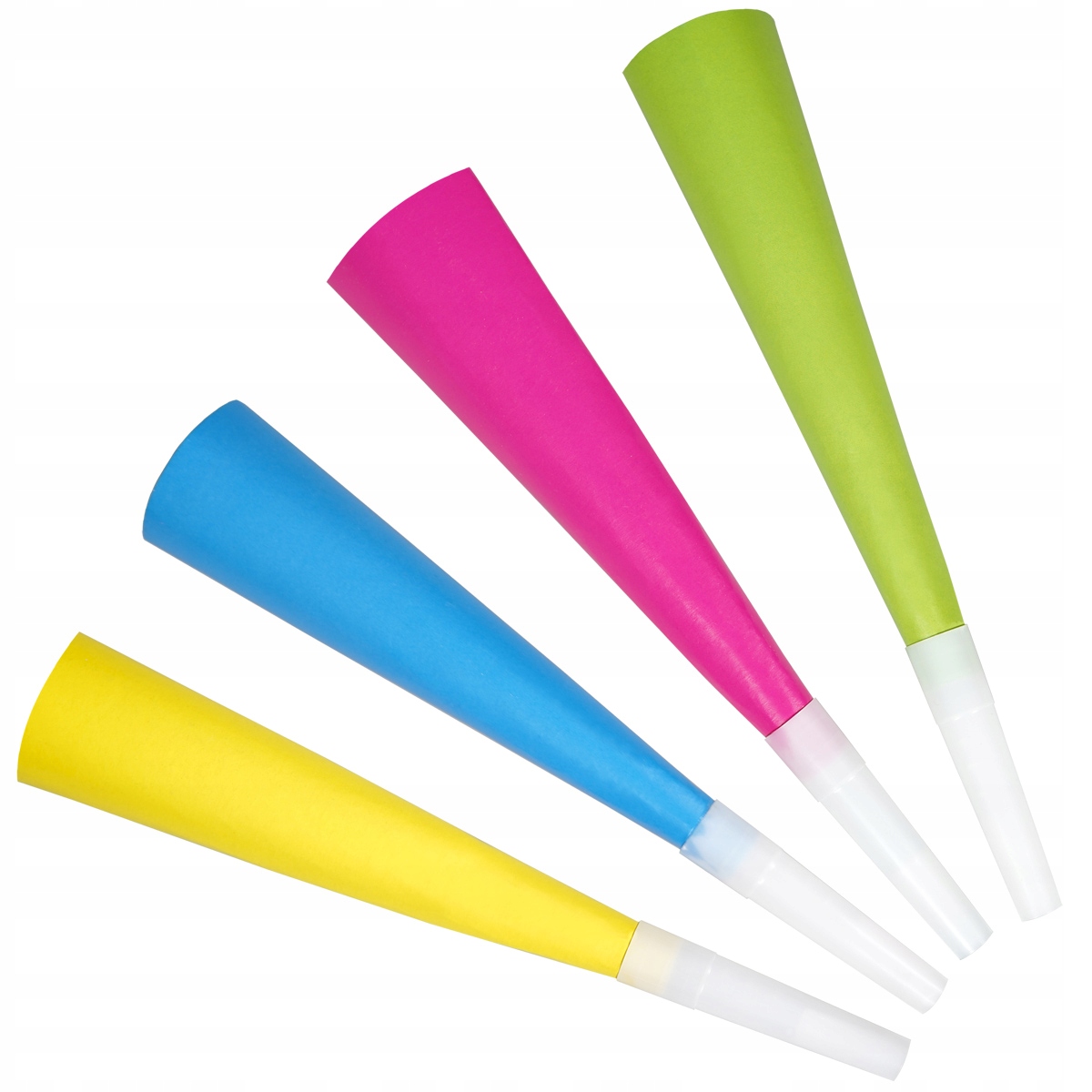 Trąbki Neon party 4szt – Zabawny gadżet na każdą imprezę
