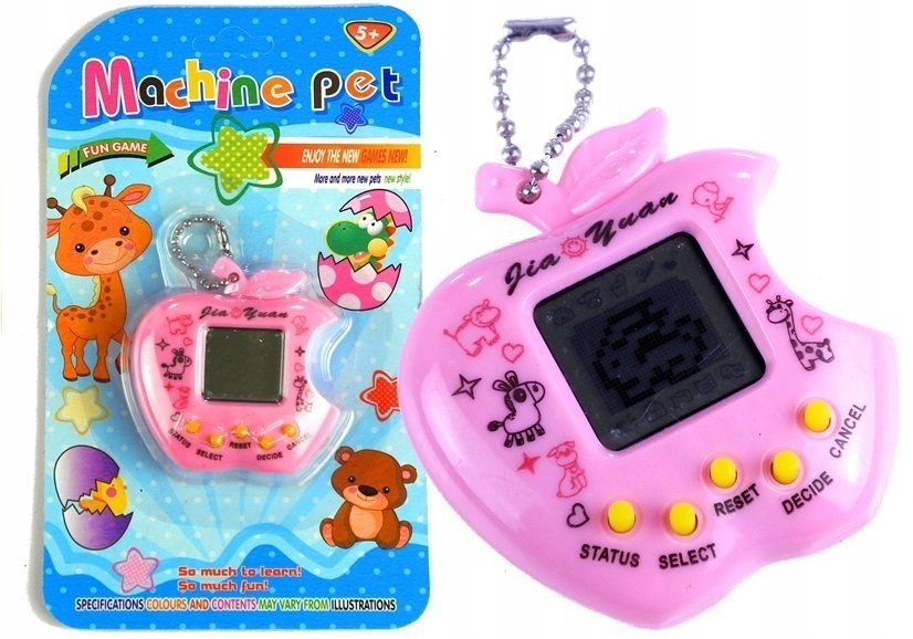 Zwierzątko Elektroniczne Tamagotchi Kultowe Różowe – Interaktywna zabawa dla dzieci