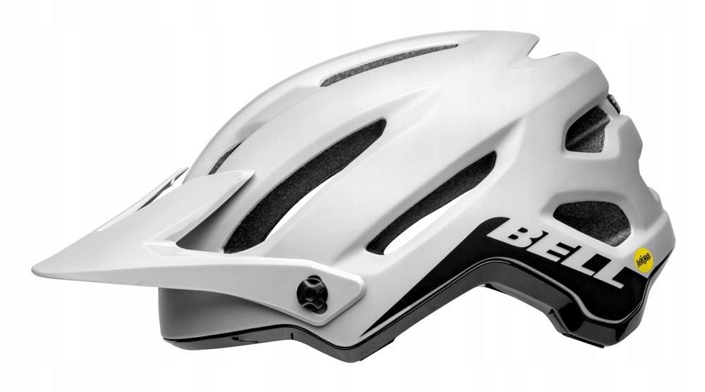Kask MTB BELL 4FORTY matte gloss white black roz. S (52–56 cm) – Idealna ochrona na szlaku