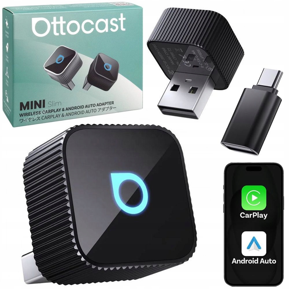 Bezprzewodowy Adapter samochodowy OTTOCAST Mini Cube T2 – Nowoczesne rozwiązanie dla Twojego samochodu