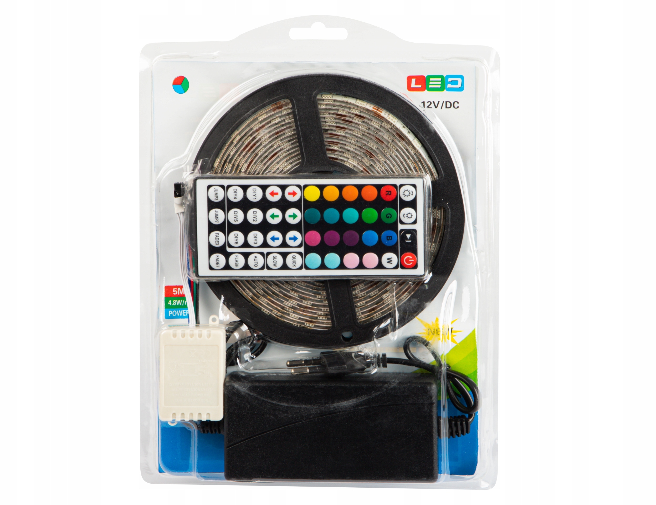 Zestaw taśma LED RGB 5050 5m/300 z sterownikiem i zasilaczem – Oświetlenie, które zmienia przestrzeń