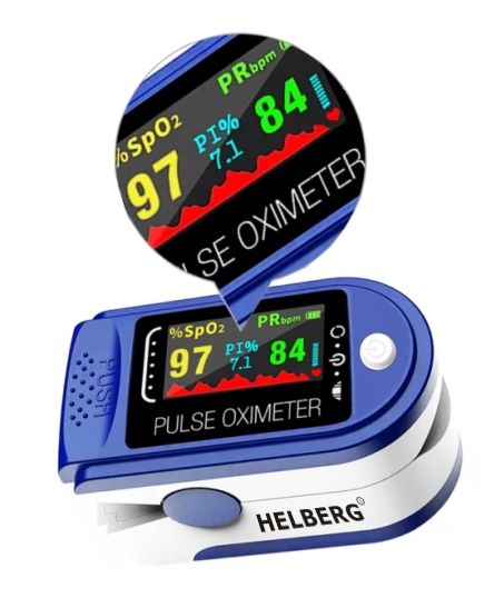 MEDYCZNY PULSOKSYMETR NAPALCOWY HELBERG PULSOMETR EAN (GTIN) 5903772142167