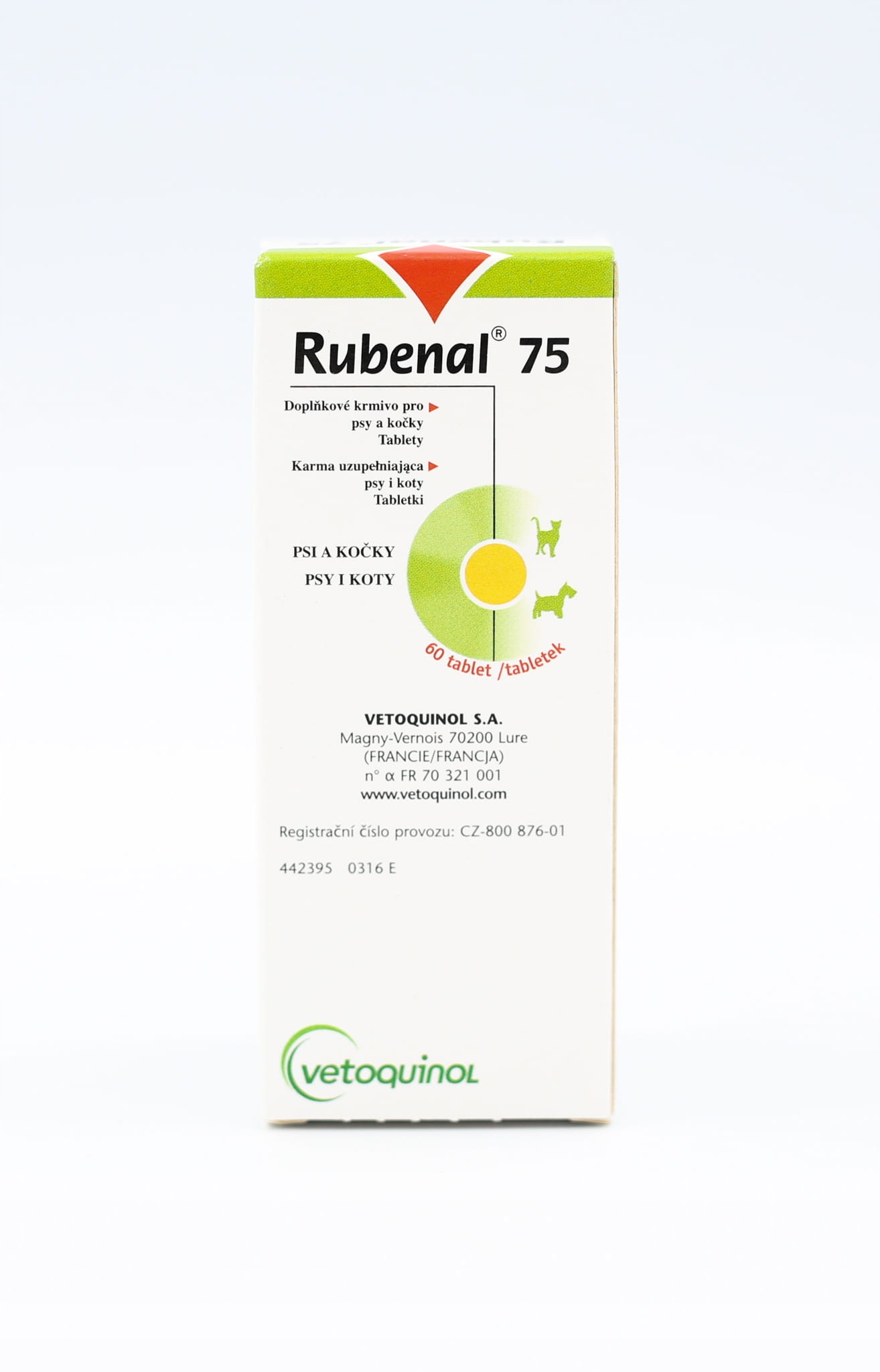 Vetoquinol Rubenal 75 – Suplement diety dla psów i kotów