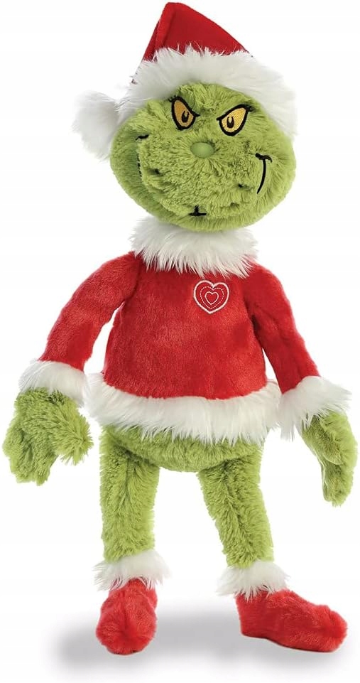 Grinch - Pluszowa maskotka w stroju Świętego Mikołaja 43 cm – Idealny towarzysz dla dzieci