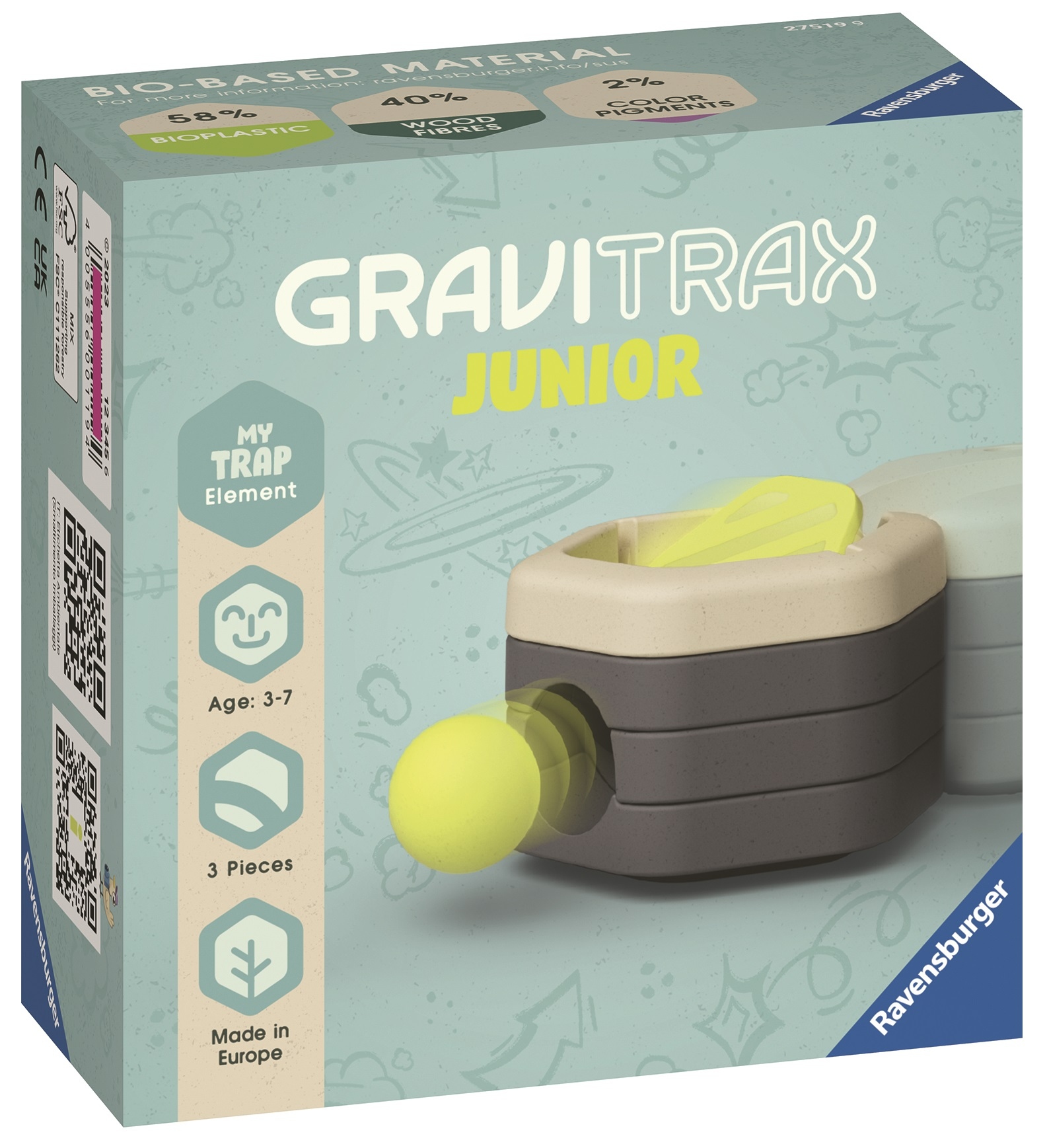 GraviTrax Junior Element Trap – Interaktywny system torów kulkowych dla dzieci