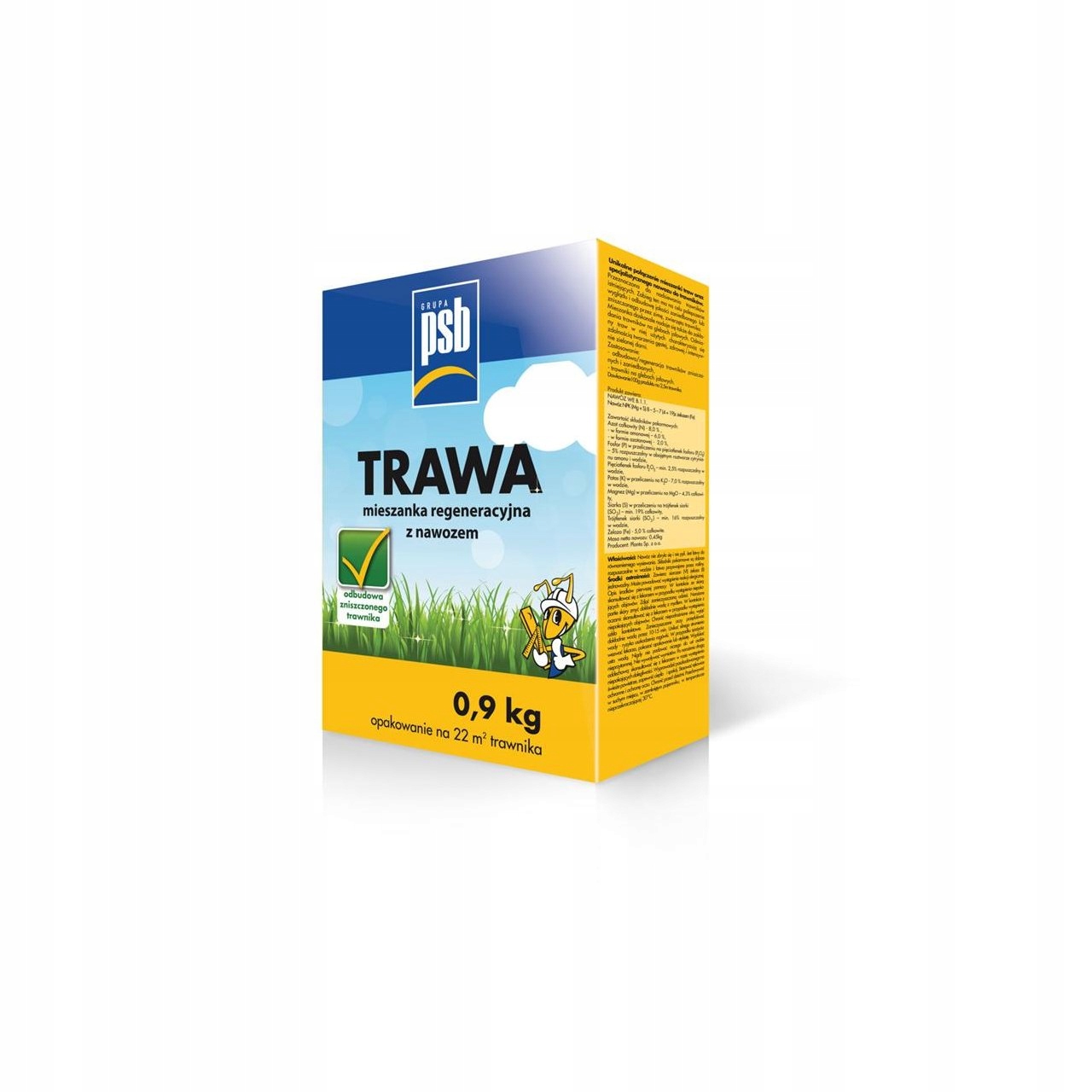 Trawa regeneracyjna z nawozem 0,9kg – Idealne rozwiązanie dla Twojego trawnika
