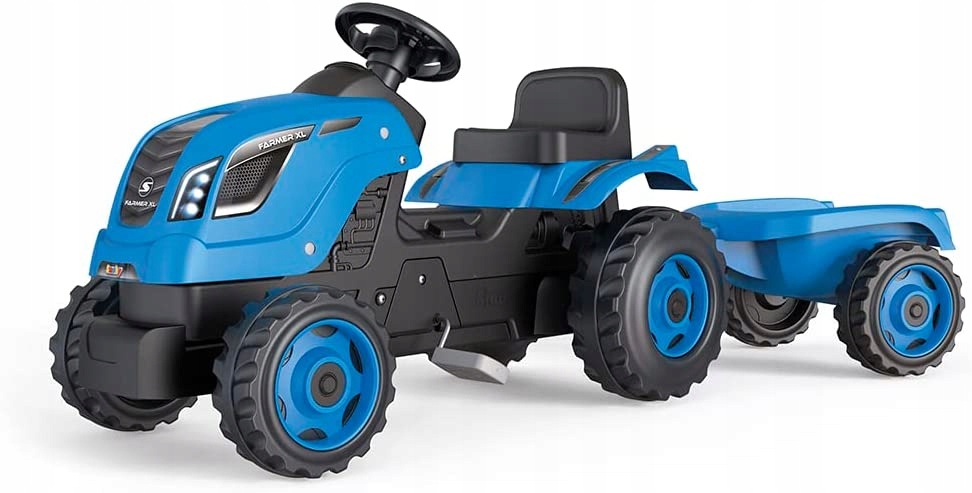 Traktor XL Niebieski na Pedały – Idealny dla Małych Traktorzystów