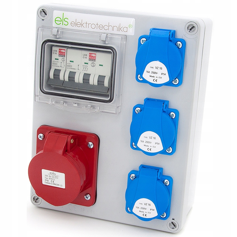 ELS Elektrotechnika Rozdzielnica Elektryczna Budowlana 1*16/5 3*230V Zabezpieczona 4NO31C11C0 – Bezpieczne zasilanie w Twoim domu