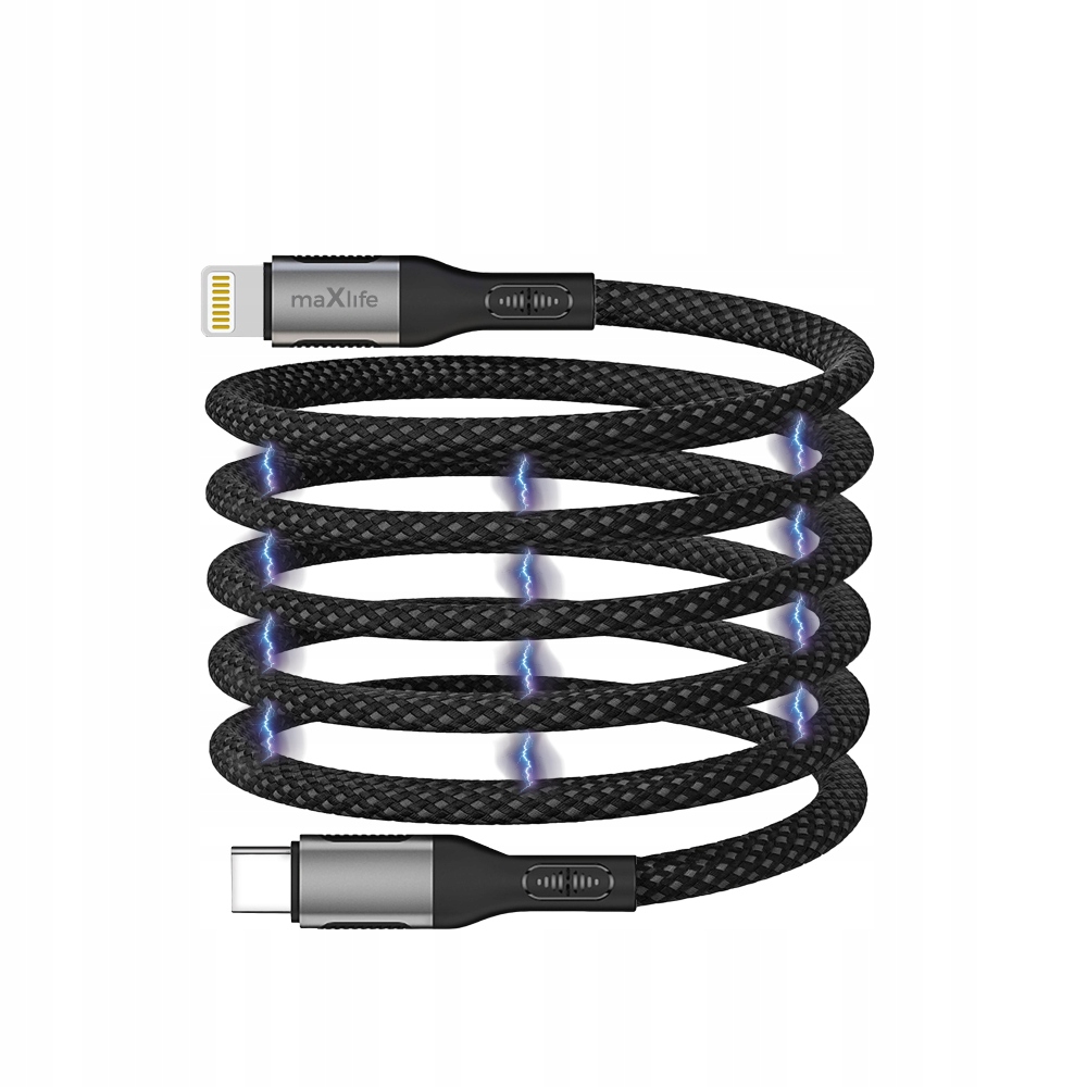 Maxlife kabel magnetyczny MXUC-11 USB-C - Lightning 1,0 m 27W – Szybkie ładowanie i wygoda