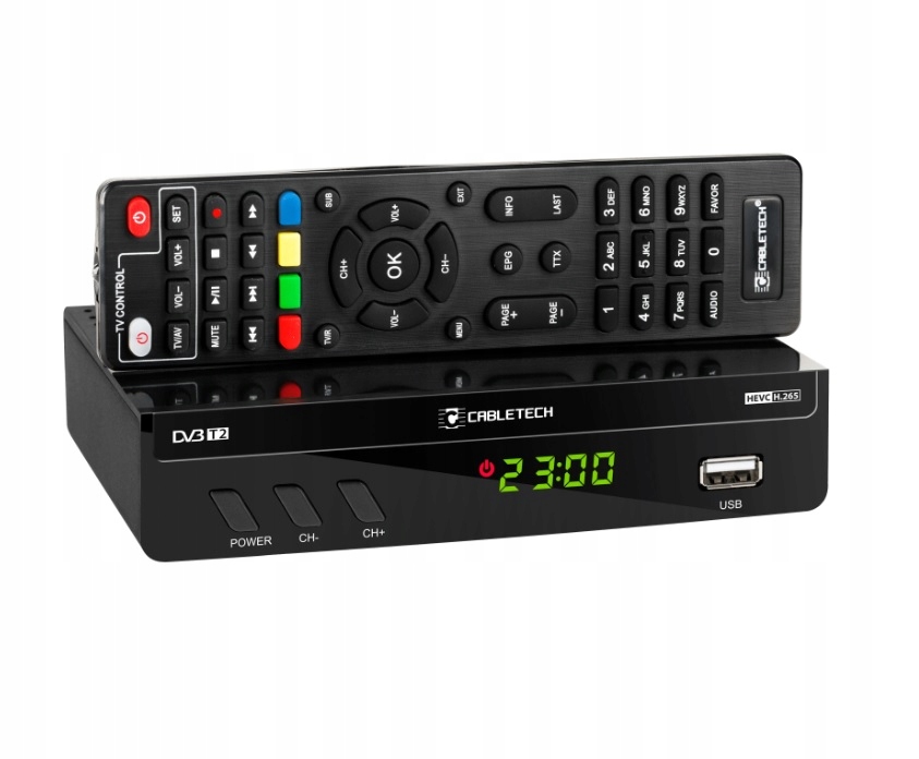 Tuner DVB-T/C Hevc H.265 10bit Cabletech – Twoje centrum rozrywki