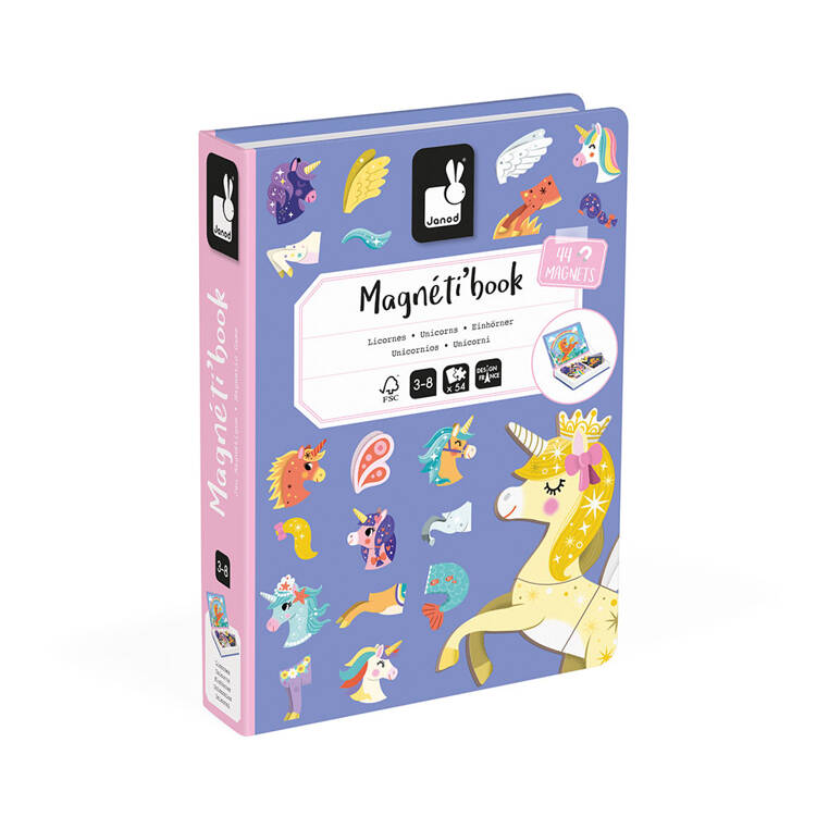 Janod Magnetibook Jednorożec – Kreatywna zabawa dla dzieci