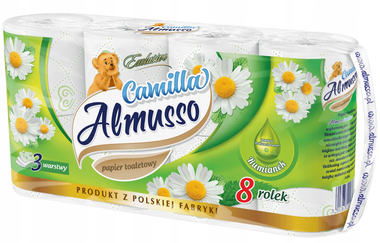 Papier toaletowy zapachowy Almusso 8 szt. – Rumiankowa świeżość w Twojej łazience
